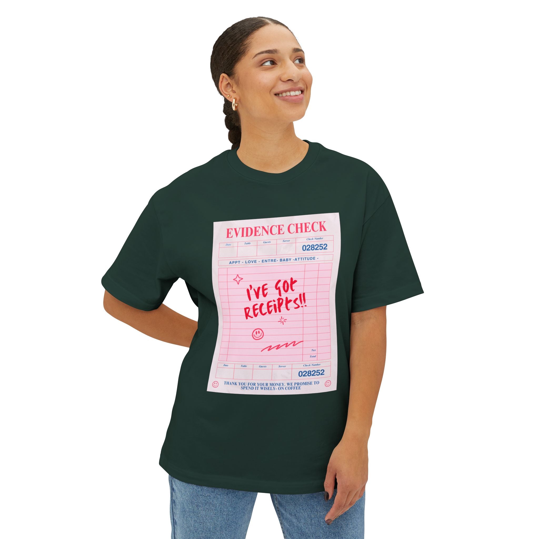 Bold Graphic Tee for Trendsetters - Perfect for Casual Outings, Gift for Friends, Summer Vibes, Evidence Check Design