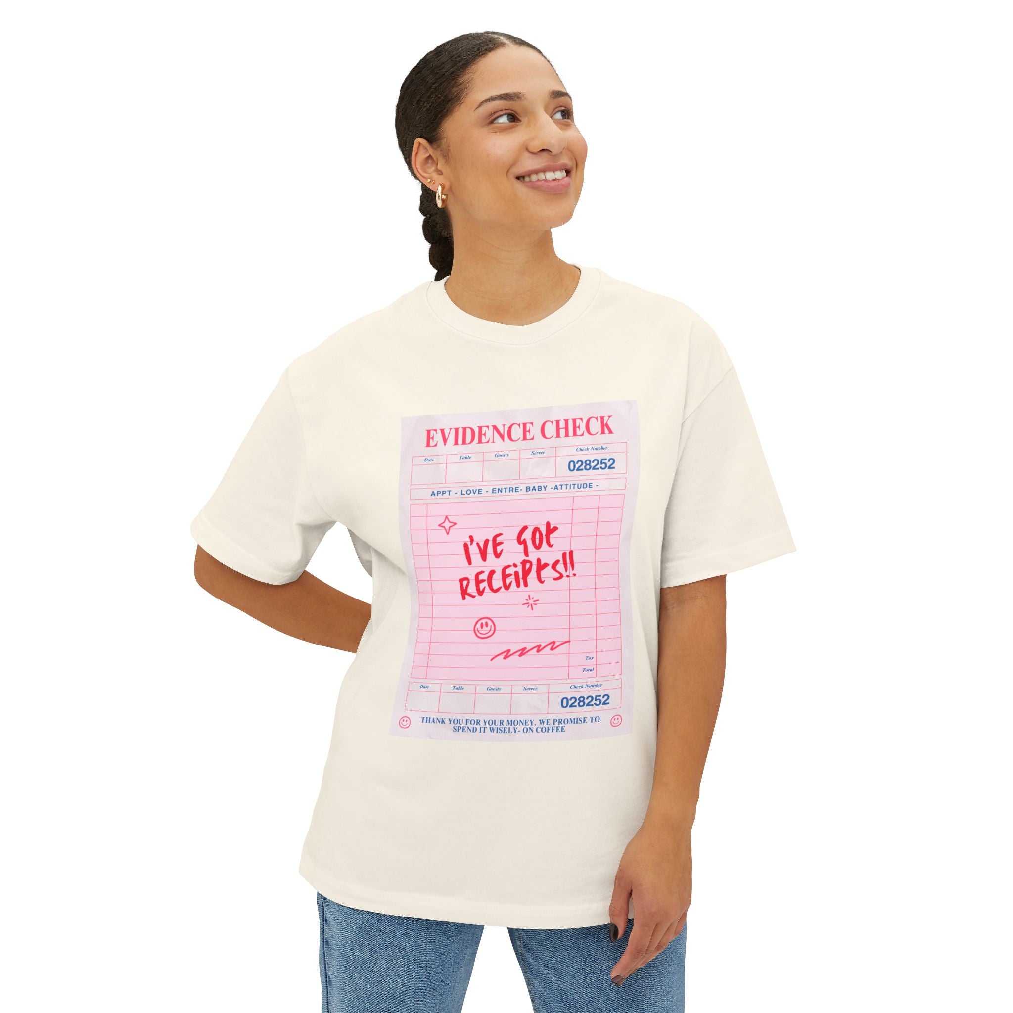 Bold Graphic Tee for Trendsetters - Perfect for Casual Outings, Gift for Friends, Summer Vibes, Evidence Check Design