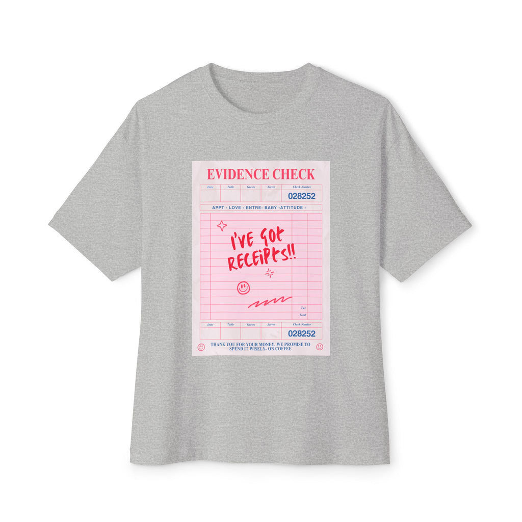 Bold Graphic Tee for Trendsetters - Perfect for Casual Outings, Gift for Friends, Summer Vibes, Evidence Check Design