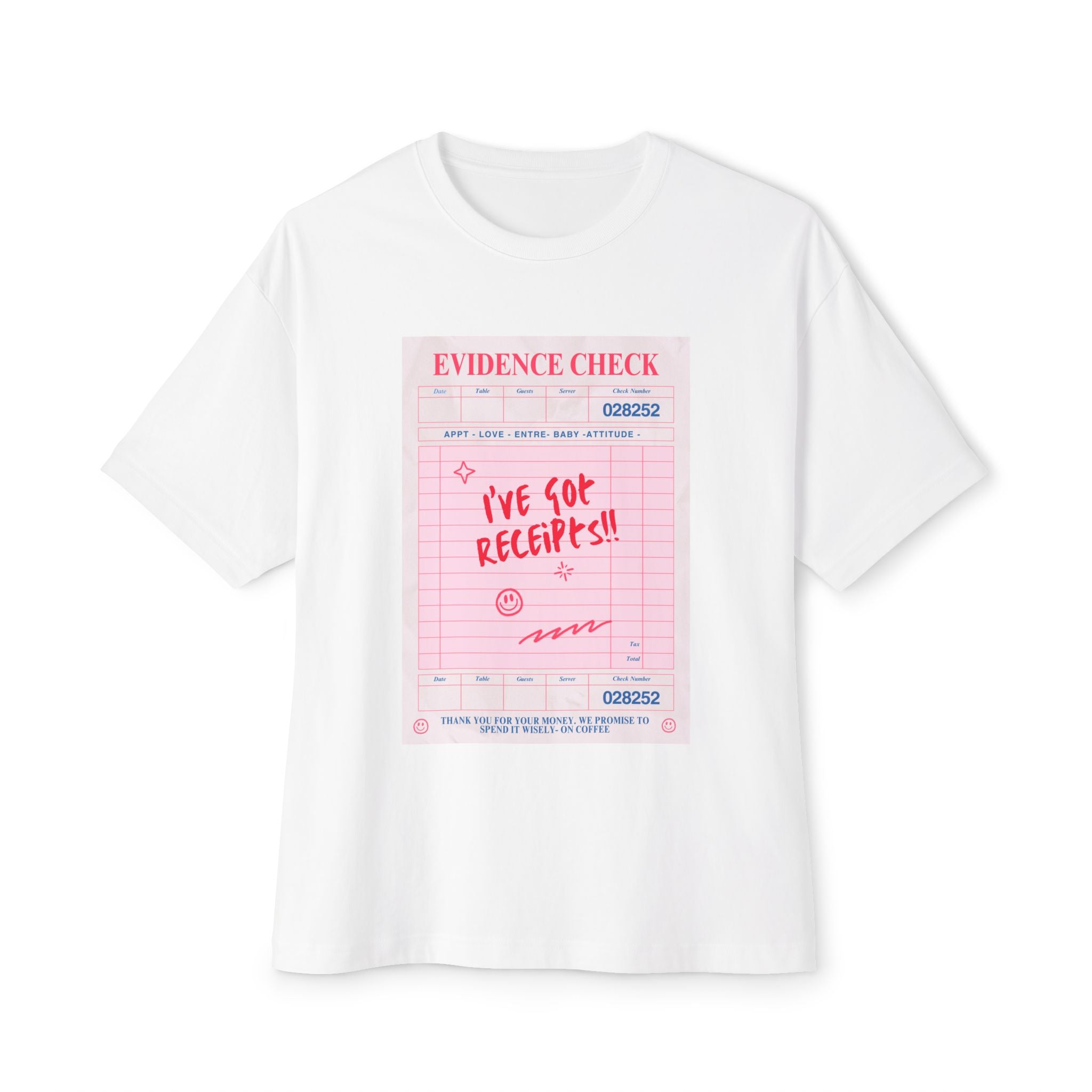 Bold Graphic Tee for Trendsetters - Perfect for Casual Outings, Gift for Friends, Summer Vibes, Evidence Check Design