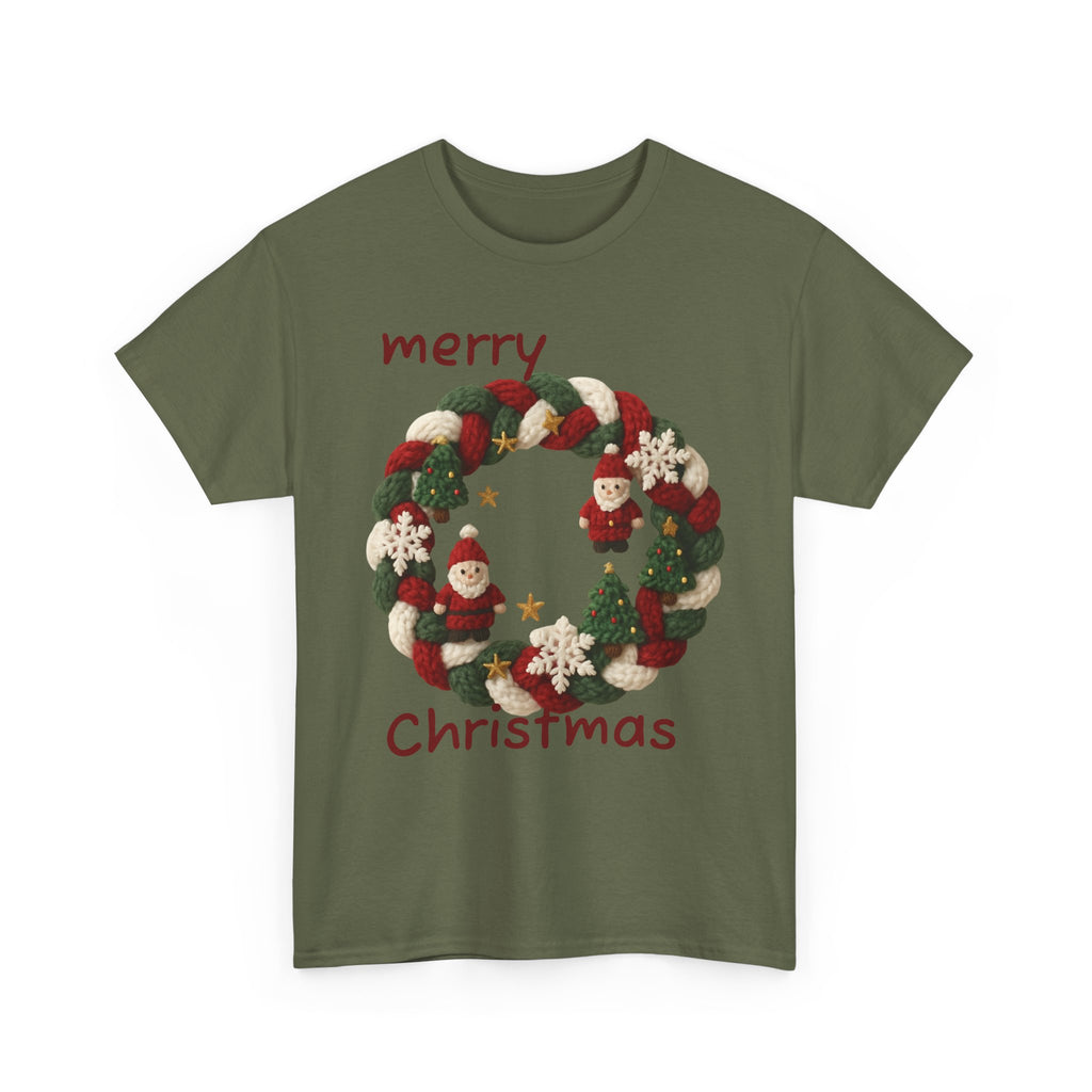 Unisex Heavy Cotton Tee, T-shirt, Christmas T-shirt