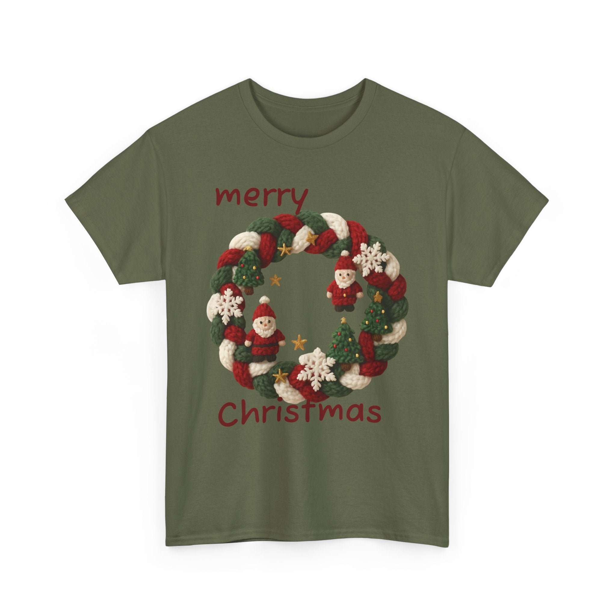 Unisex Heavy Cotton Tee, T-shirt, Christmas T-shirt