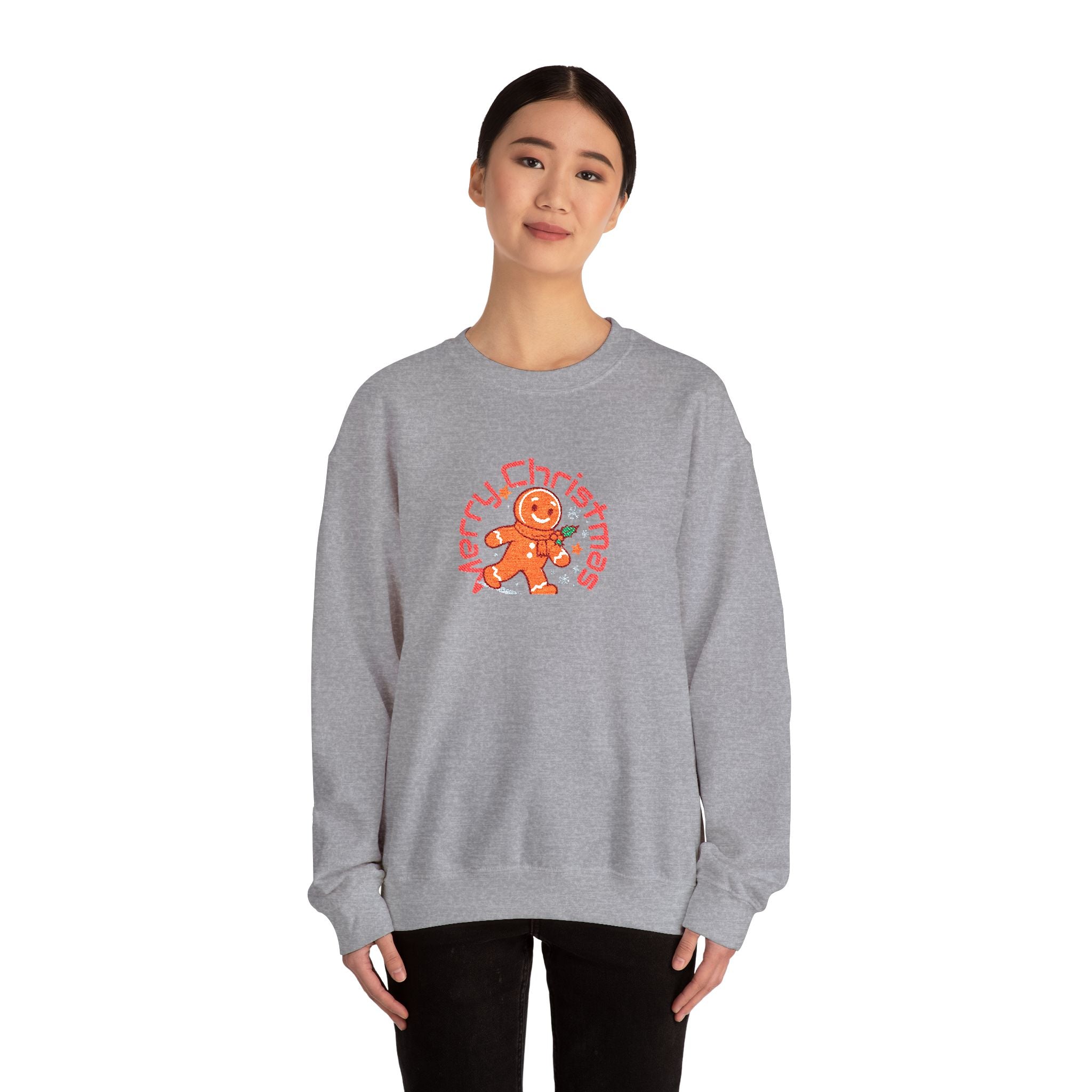 Merry Christmas Crewneck Sweatshirt, Cozy Holiday Apparel, Unisex Sweatshirt, Gift for Him/Her, Festive Winter Clothing