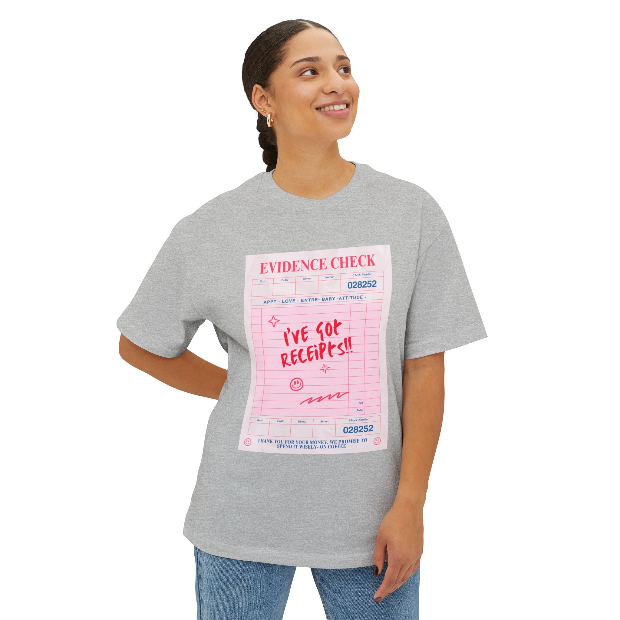 Bold Graphic Tee for Trendsetters - Perfect for Casual Outings, Gift for Friends, Summer Vibes, Evidence Check Design