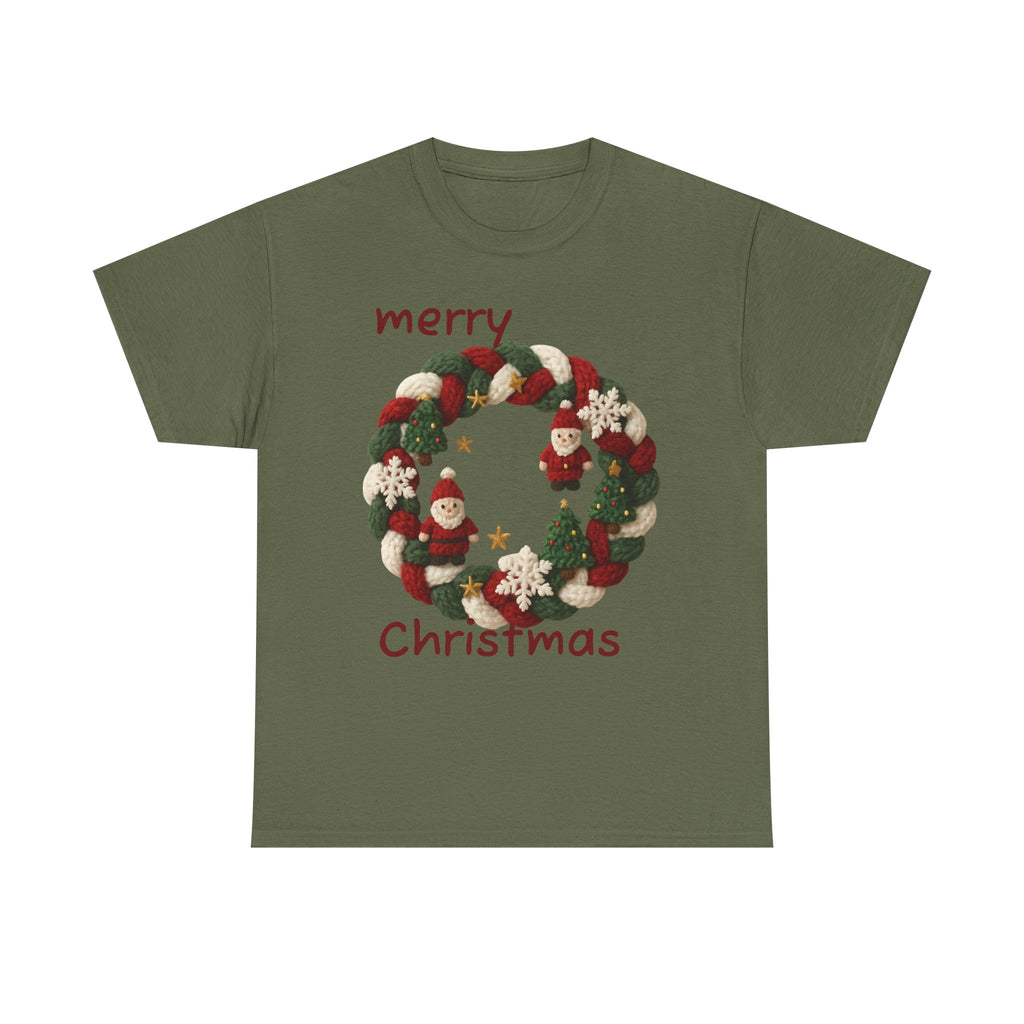 Unisex Heavy Cotton Tee, T-shirt, Christmas T-shirt