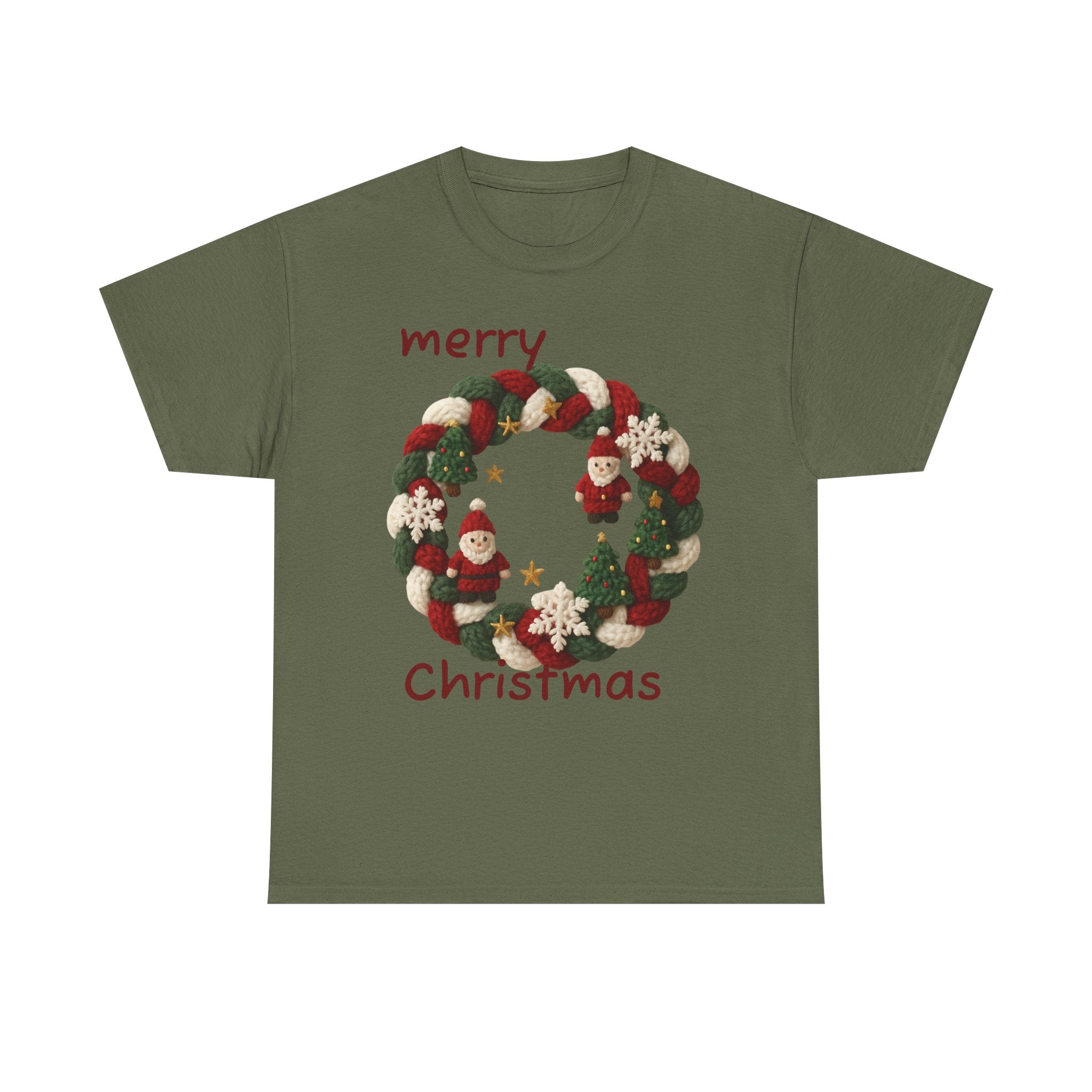 Unisex Heavy Cotton Tee, T-shirt, Christmas T-shirt